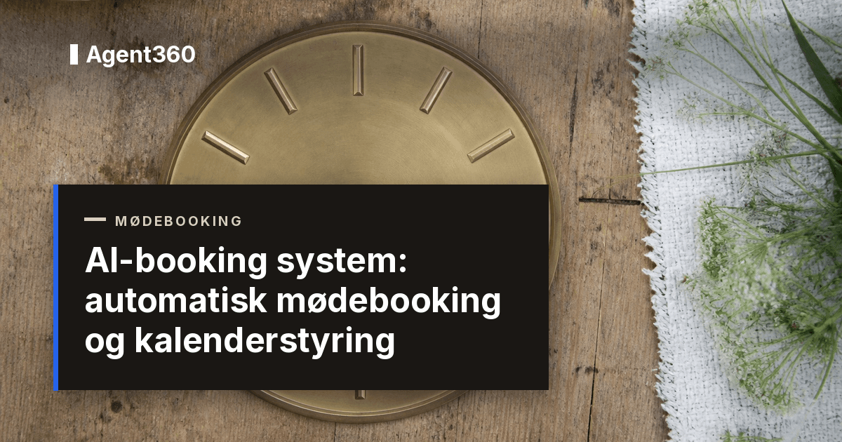 AI-booking system: automatisk mødebooking og kalenderstyring