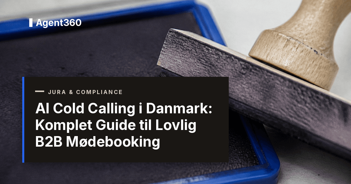 AI Cold Calling i Danmark: Komplet Guide til Lovlig B2B Mødebooking