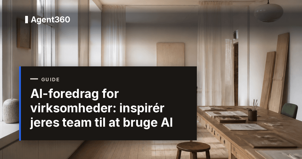 AI-foredrag for virksomheder: inspirér jeres team til at bruge AI