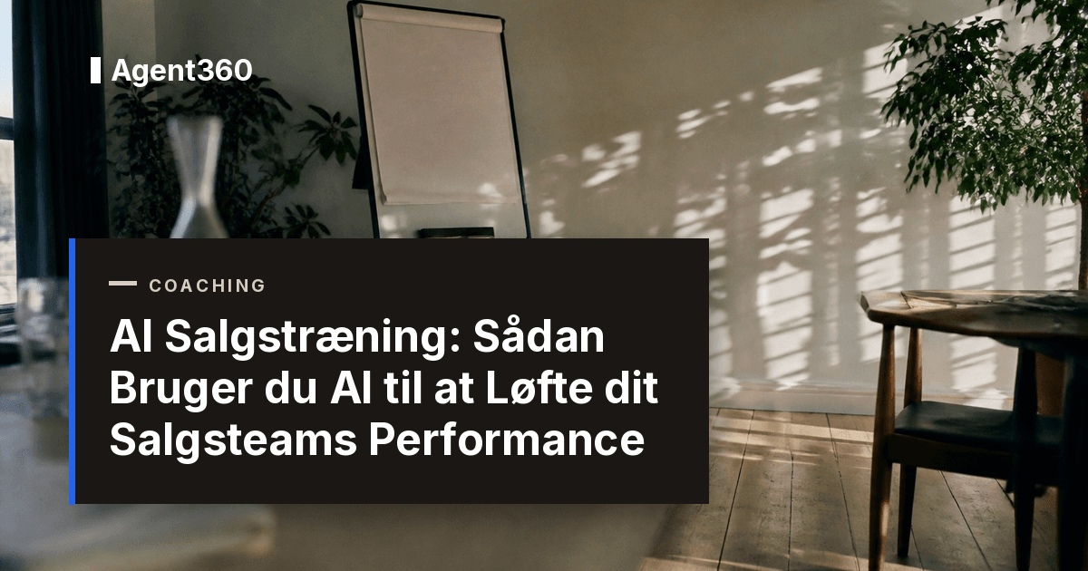AI Salgstræning: Sådan Bruger du AI til at Løfte dit Salgsteams Performance (2026)
