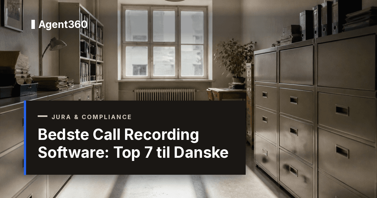 Bedste Call Recording Software 2026: Top 7 til Danske