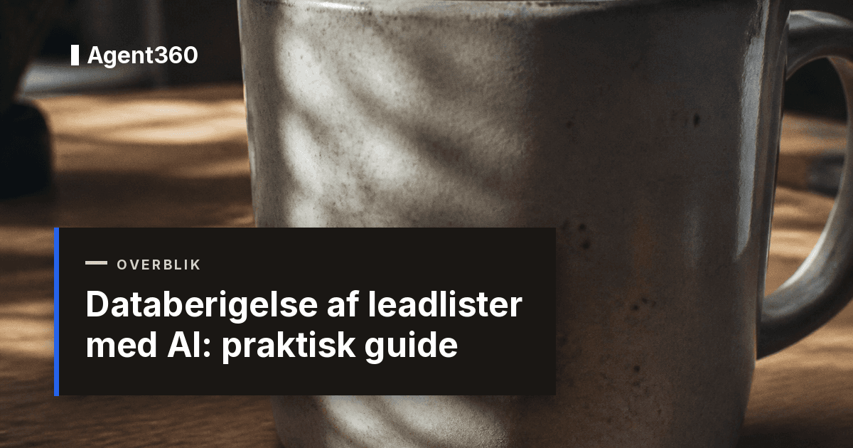 Databerigelse af leadlister med AI: praktisk guide