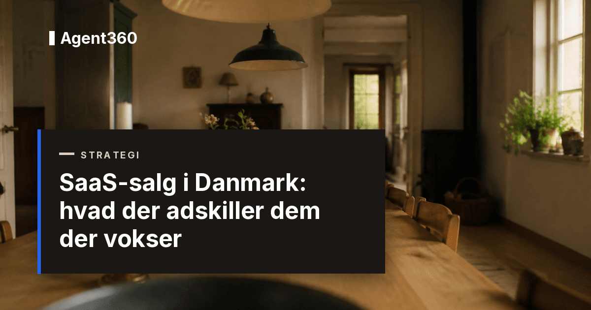 SaaS-salg i Danmark: hvad der adskiller dem der vokser